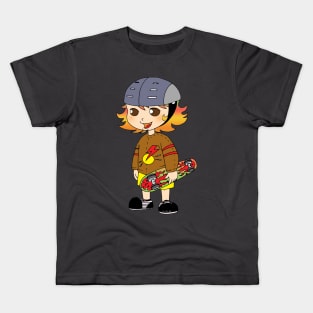 cool skateboarding girl Kids T-Shirt